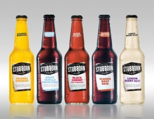Stubborn Soda bottle line-up with garnishes (PRNewsFoto/PepsiCo)